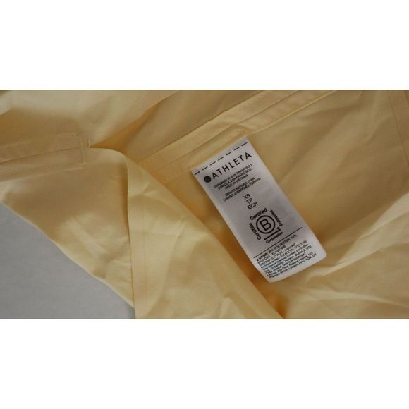 Athleta Women's Sz XS/TP Lunaria Yellow Zephyr Refined Tank Top $69 - Picture 7 of 10